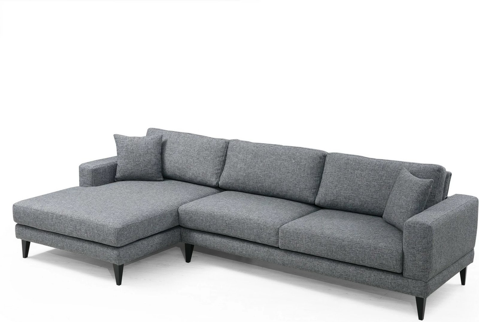 Kënd-sofë krevati Atelier del Sofa, kënd nordik majtas (Chl+3R), ngjyrë gri e errët