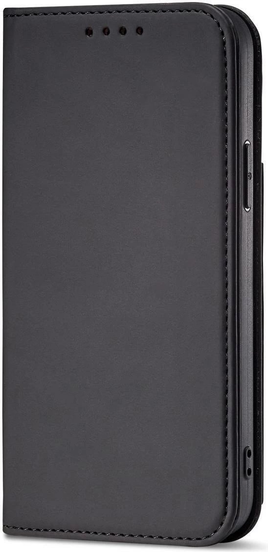 Mbështjellës Hurtel Magnet Card Case për Samsung Galaxy S23, me kapak, portofol dhe mbajtëse, i zi
