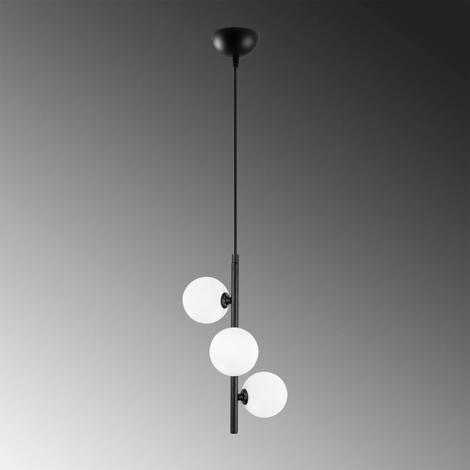 Llambë tavani Opviq Domino, e zezë-e bardhë, 36x36x46cm