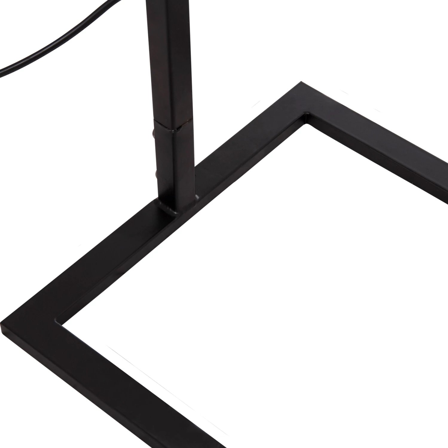 Llambë dyshemeje BRANS, metal i zi, kapak PVC i bardhë, FH7532.11, 25x33x170cm