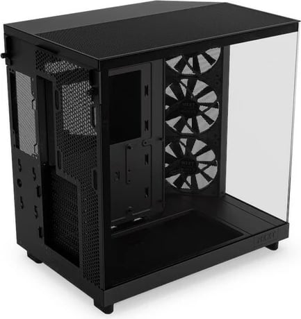 Kasë NZXT H6 Flow Midi Tower me xham të temperuar, e zezë Kasë NZXT H6 Flow Midi Tower me xham të temperuar, e zezë