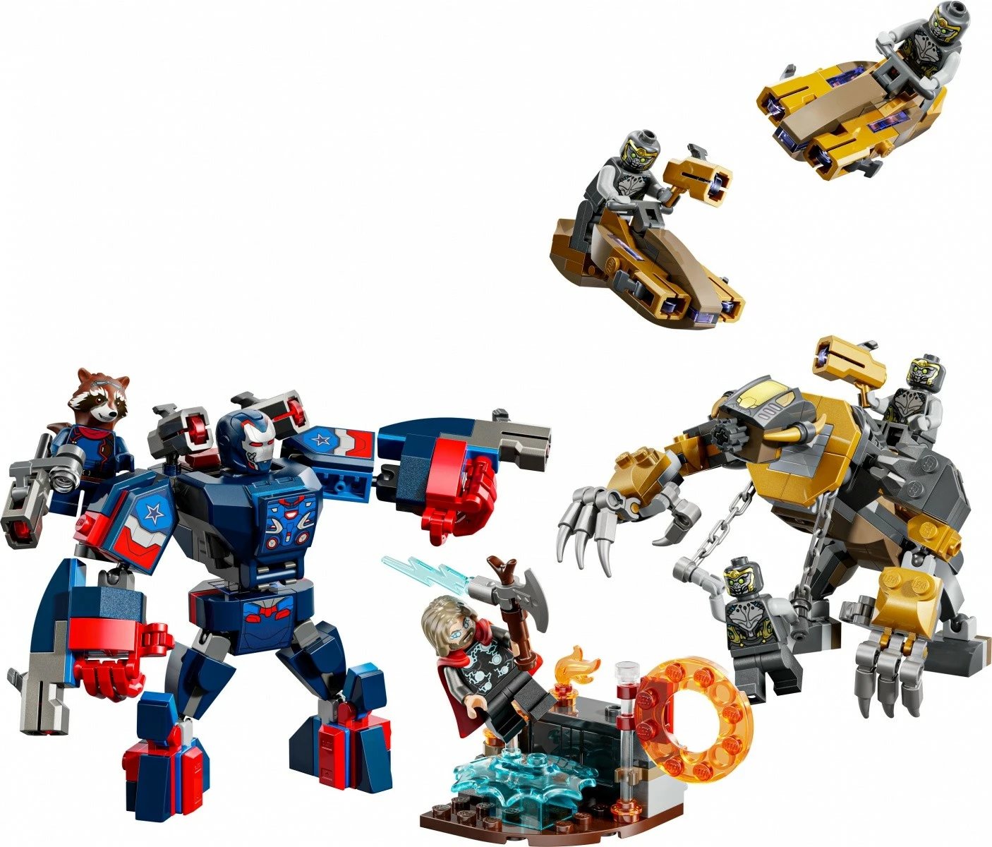 Set LEGO Marvel Avengers 76322 Thor vs. Chitauri, 373 pjesë