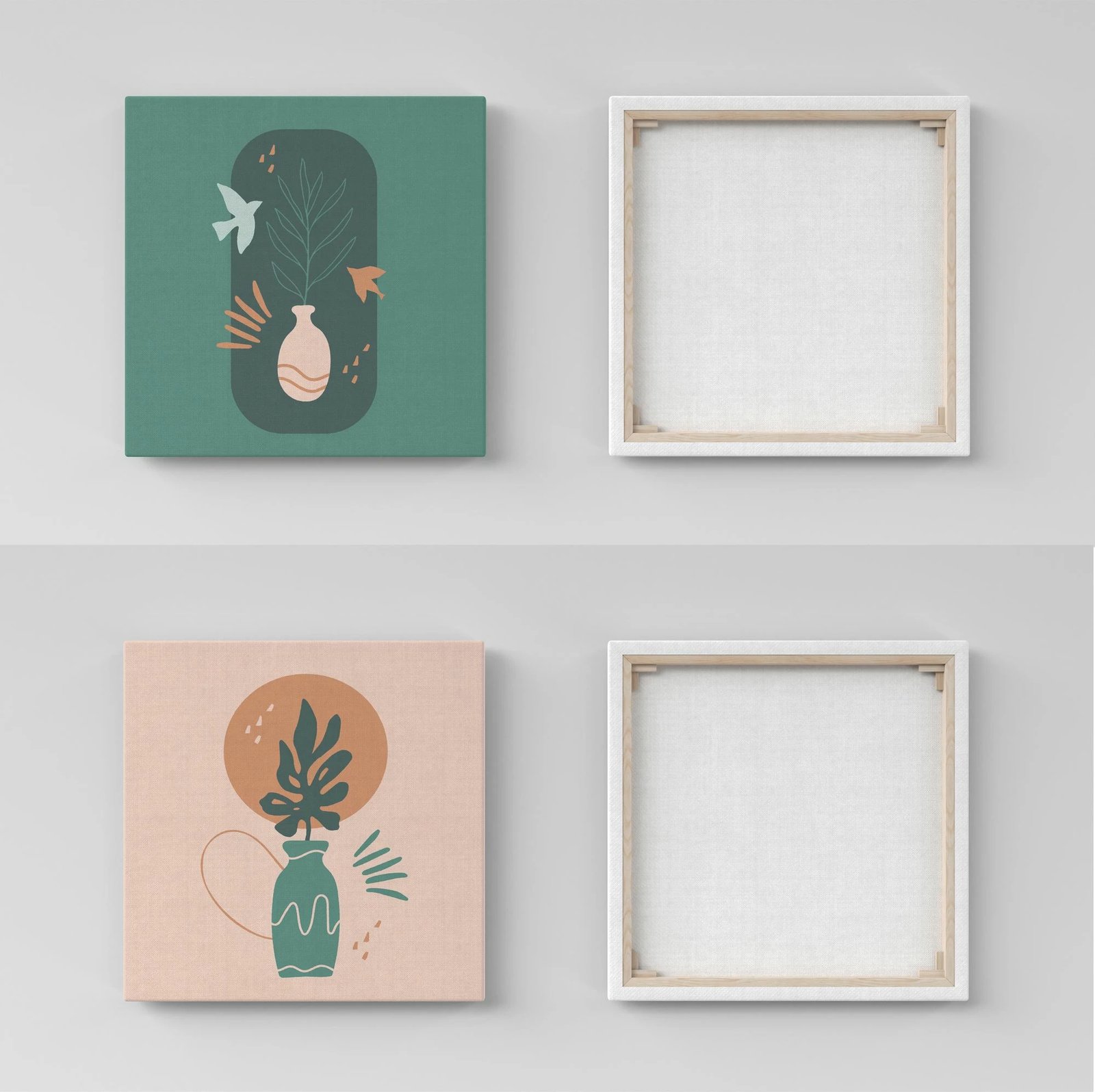 Pikturë dekorative në kanavacë (2 copë), Wallity, ASR_CNVS25 - 3 - 50x50