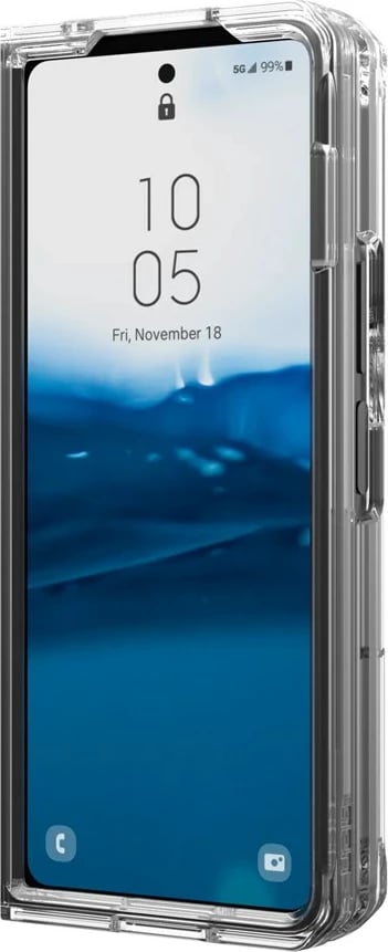 Mbështjellës Urban Armor Gear 214356114343 për celular Samsung, 7.6", Transparent, i bardhë