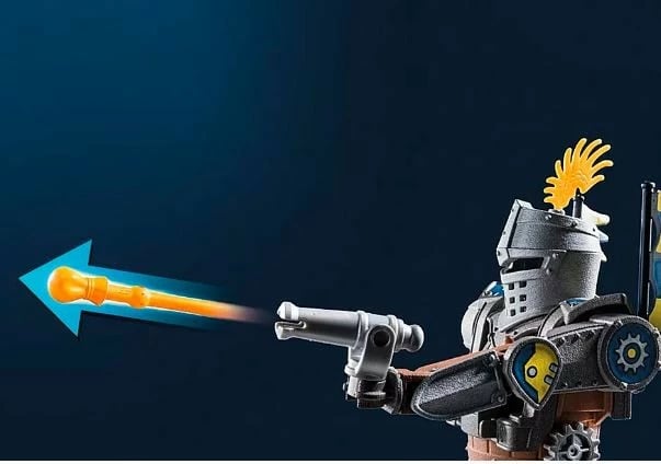 Set lodrash aksion Playmobil Novelmore 71300 me robot luftarak dhe figurina, 58 pjesë