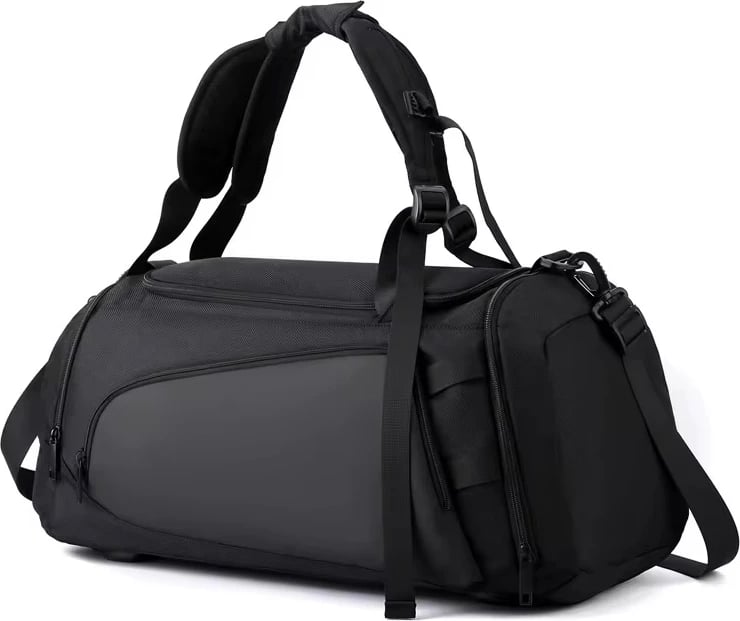 Çantë fitnesi, 60x30x27 cm, e zezë