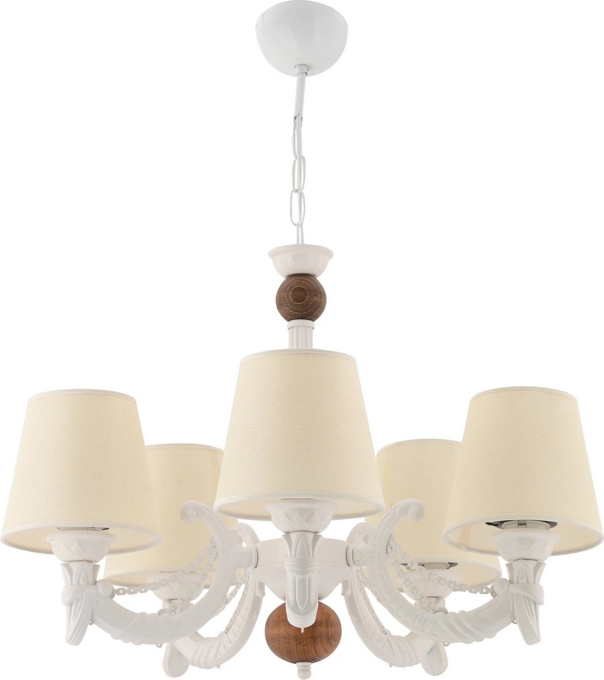 Llambadar Opviq Fiona, dru, krem, bardhë, kafe