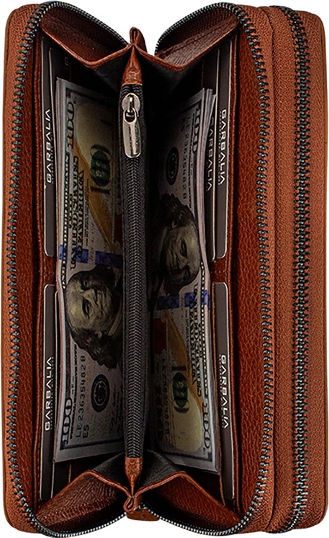 Portofol uniseks Zoozie Bags, ngjyrë tan, Orleans