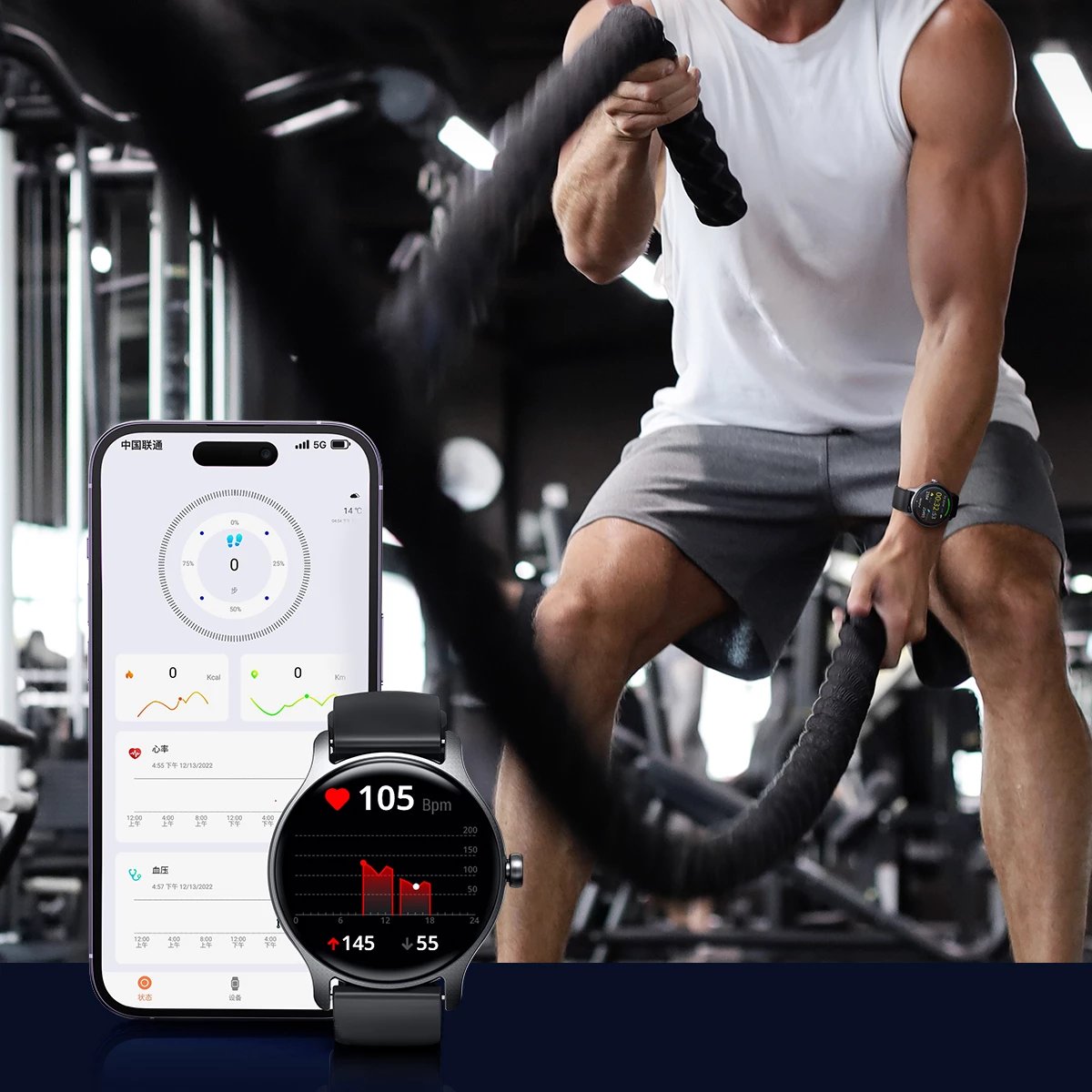Smartwatch Joyroom JR-FC1 Classic Series, 1.28", 220 mAh, IP68, Gri