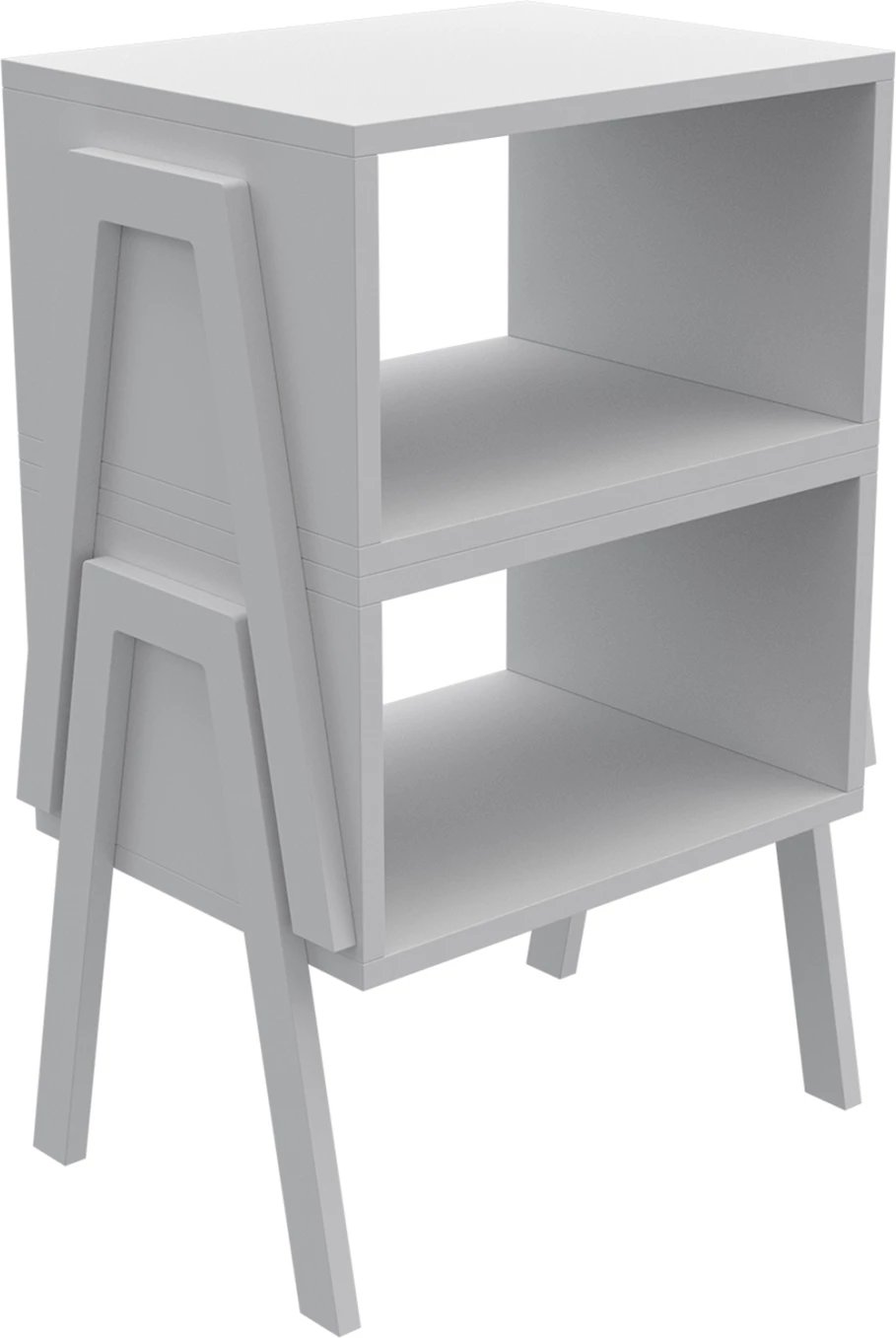 Komodinë anësore JAKE FH18182.01 melaminë e bardhë 48x35x49Hcm Komodinë anësore JAKE FH18182.01 melaminë e bardhë 48x35x49Hcm