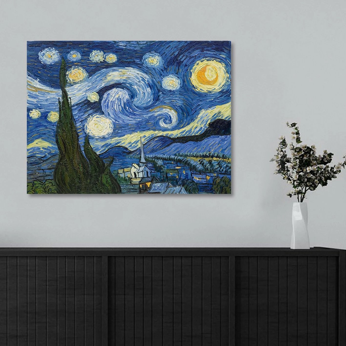 Pikturë dekorative në kanavacë, Van Gogh, shumëngjyrëshe, 30x40cm