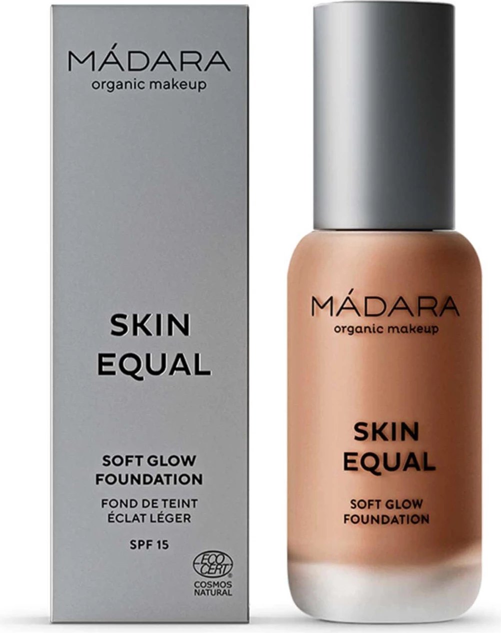 Fondatinë unisex Mádara Skin Equal Soft Glow SPF15 80 Fudge 30ml