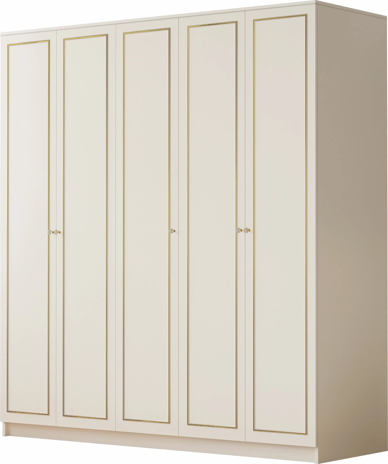 Dollap rrobash Skye Decor, RB-083, ngjyrë e bardhë mat