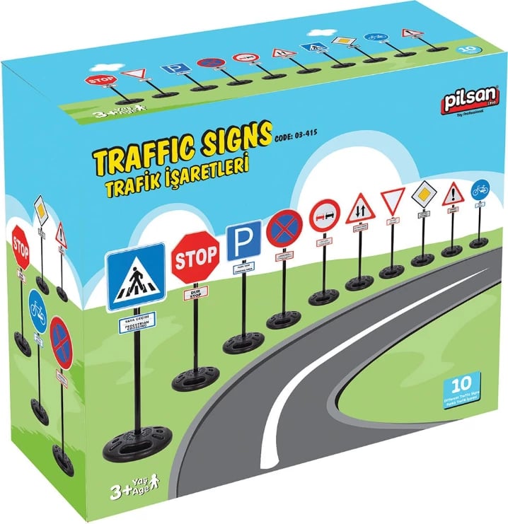 Set lodër për fëmijë Pilsan Traffic Signs 