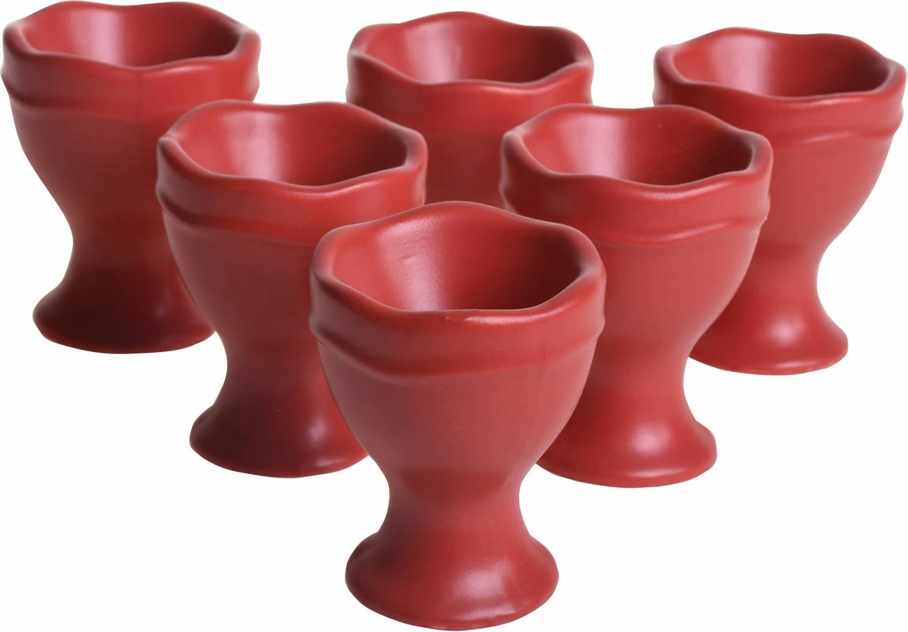 Set gotash për vezë (6 copë), Hermia Concept, ngjyrë e kuqe tjegulle, ST005106F975A0000000AV0700 Set gotash për vezë (6 copë), Hermia Concept, ngjyrë e kuqe tjegulle, ST005106F975A0000000AV0700