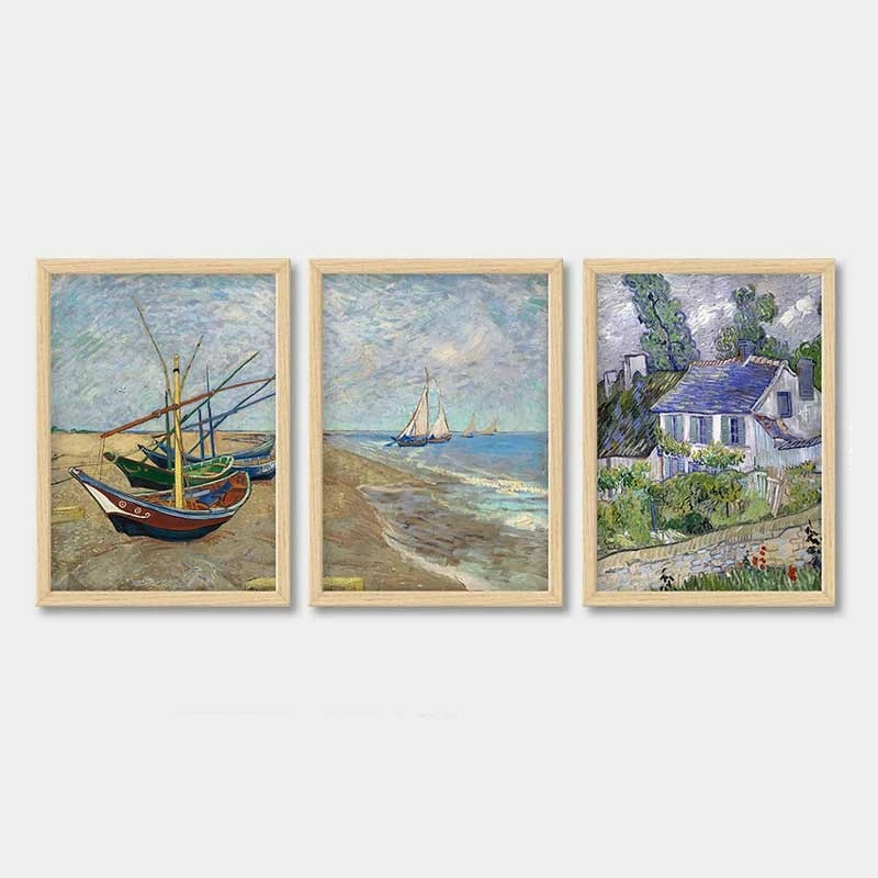 Set pikturash dekorative me kornizë, shumëngjyrëshe, Wallity, 3NTC_UN3864925_3545, 3 copë