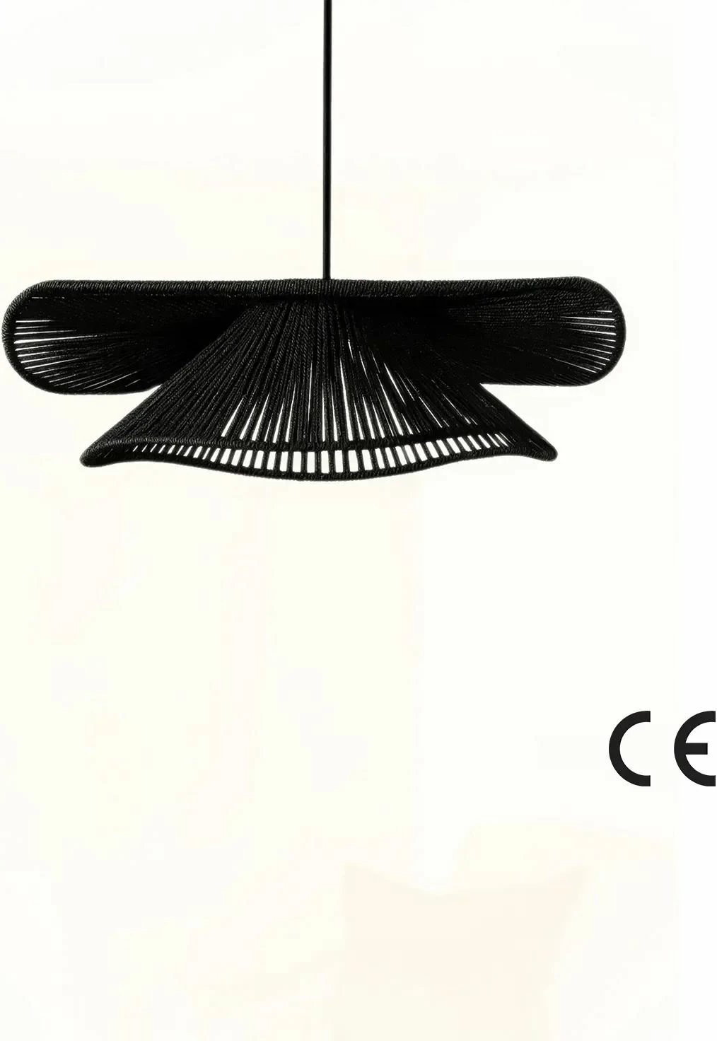 Llambë tavani Opviq, BK148, trup plastik, kapak makrame, ngjyrë e zezë