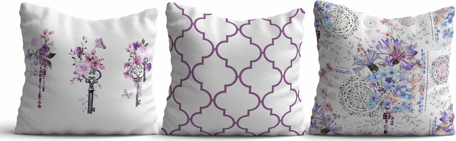 Set jastëkësh dekorativ (3 copë), Aberto Design, HMI-KIR-118