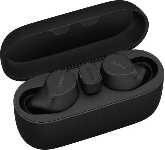 Kufje wireless Jabra Evolve2 Buds me USB-C, të zeza, me kuti karikimi