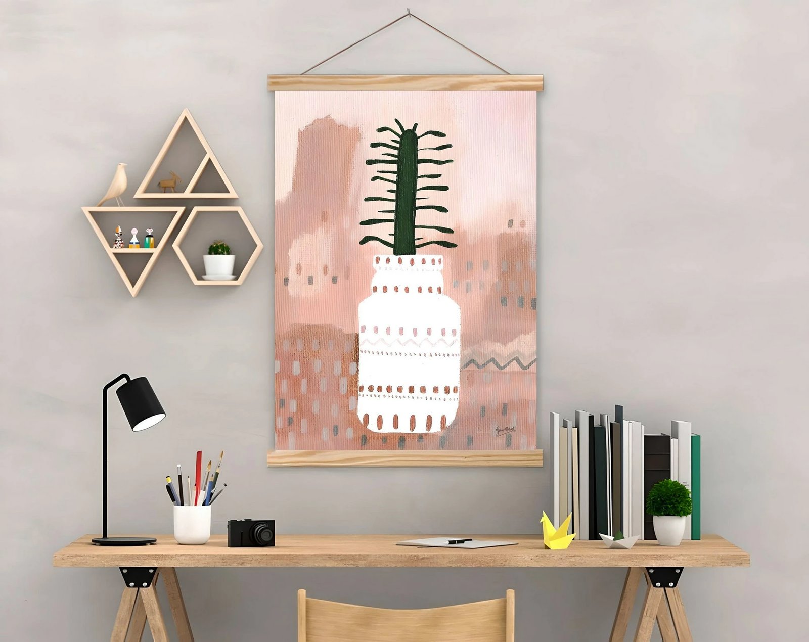 Pikturë dekorative me kornizë, shumëngjyrëshe, MRG18, 50x70cm