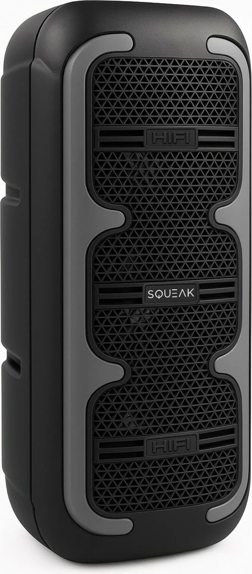 Altoparlant Bluetooth SQUEAK SQ1009 BeatOne 45 W, Bluetooth 5.3, USB-C, karaoke, 10 orë bateri, i zi
