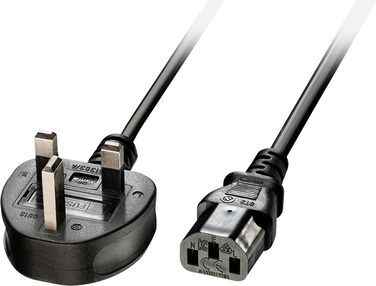 Kabllo rryme LINDY IEC-320 C13, 2 metra, 3 pin, UK