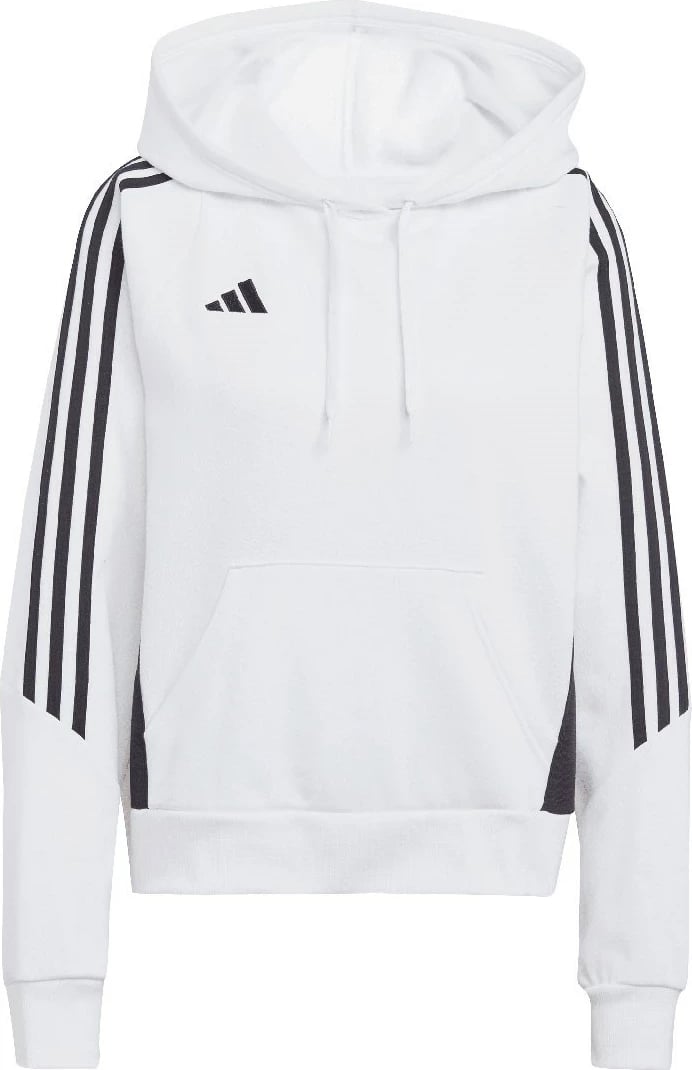 Duks adidas Tiro 24 me kapuç për femra, Bardhë