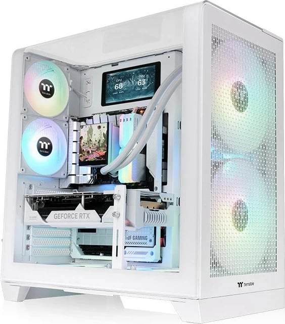 Kasë Thermaltake View 390 Air Snow White, Midi Tower, RGB, e bardhë