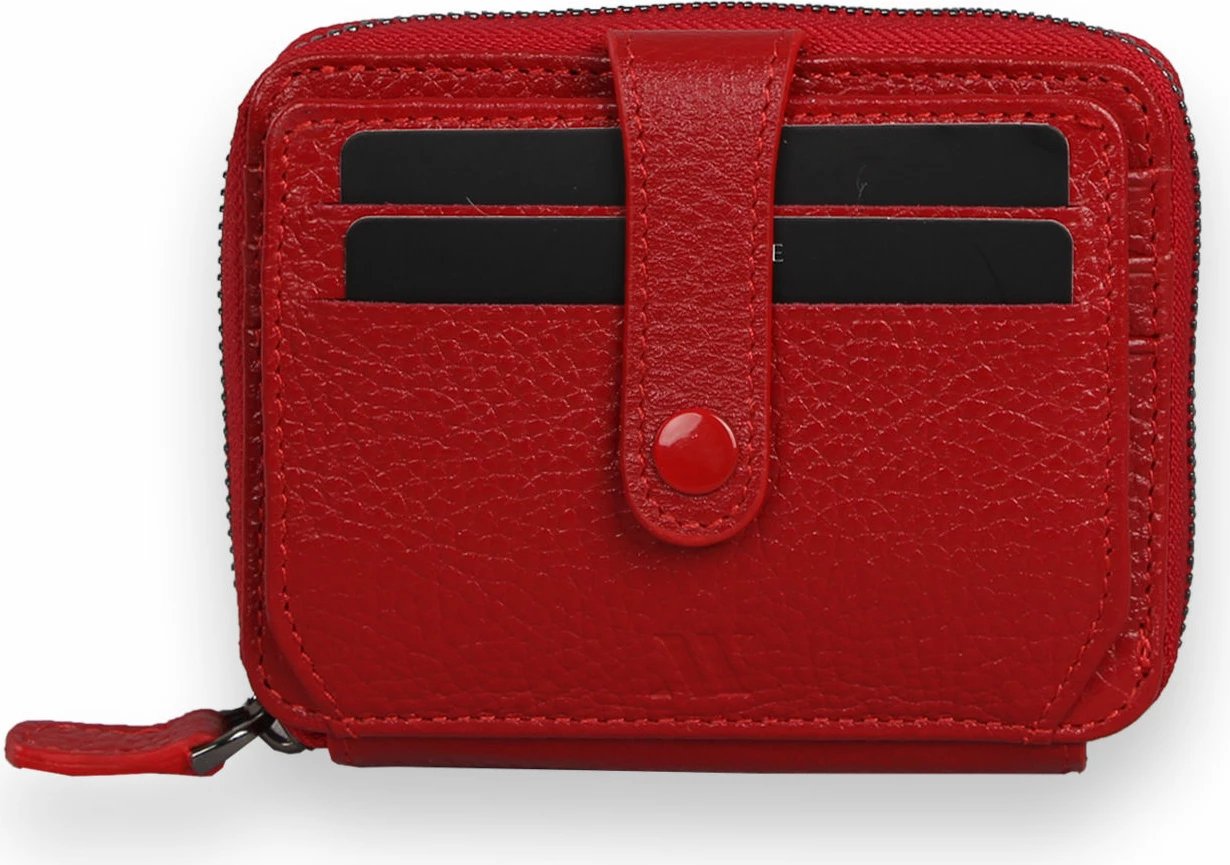 Portofol lëkure i kuq, Zoozie Bags, 4250