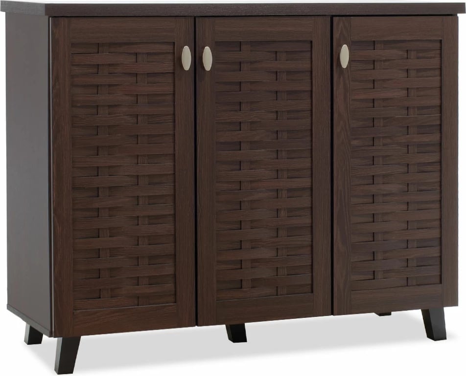 Dollap këpucësh MANTAM 16 palë, ngjyrë arre, 115.5x40x92cm