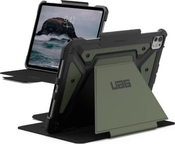 Mbështjellës UAG Metropolis SE për iPad Pro 11" (2024), me qëndrim dhe mbajtëse për Apple Pencil, Jeshil