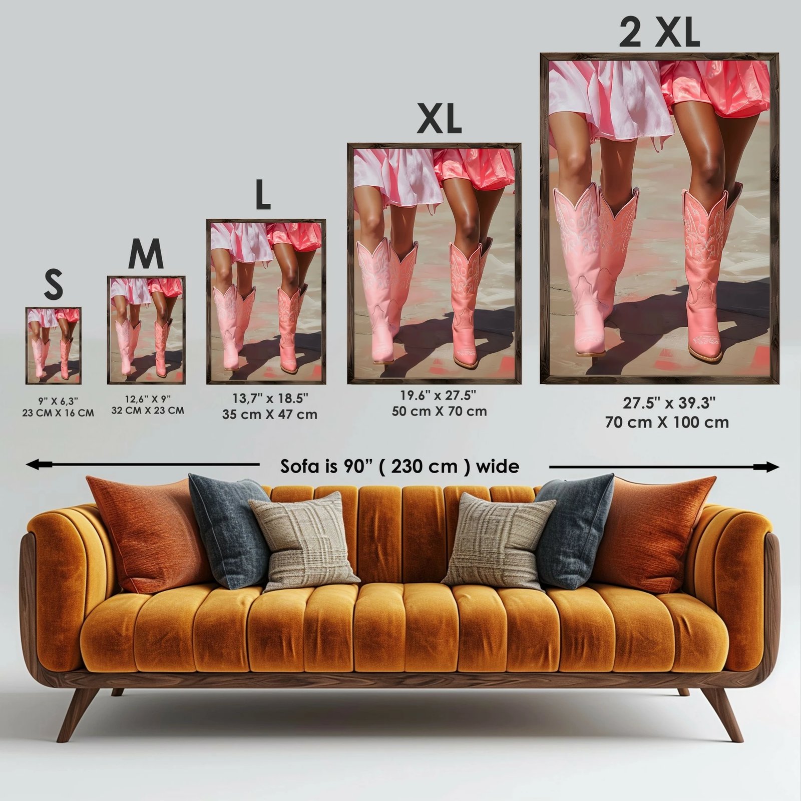 Pikturë dekorative me kornizë, MDF, shumëngjyrëshe, Wallity, GE082-L