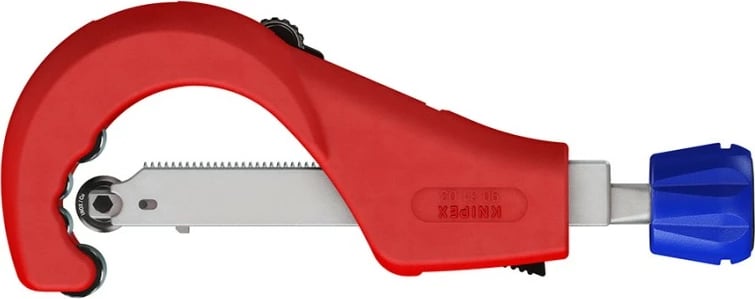 Prerëse tubash Knipex 90 31 03 BK, për bakër, bronz, çelik, 260mm, blu/kuqe
