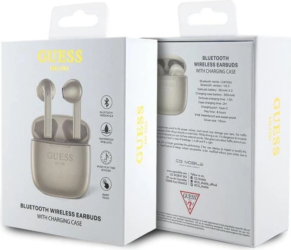 Kufje TWS Guess GUTWST26PSD me Bluetooth 5.3, stacion dokimi/power bank, ari Kufje TWS Guess GUTWST26PSD me Bluetooth 5.3, stacion dokimi/power bank, ari