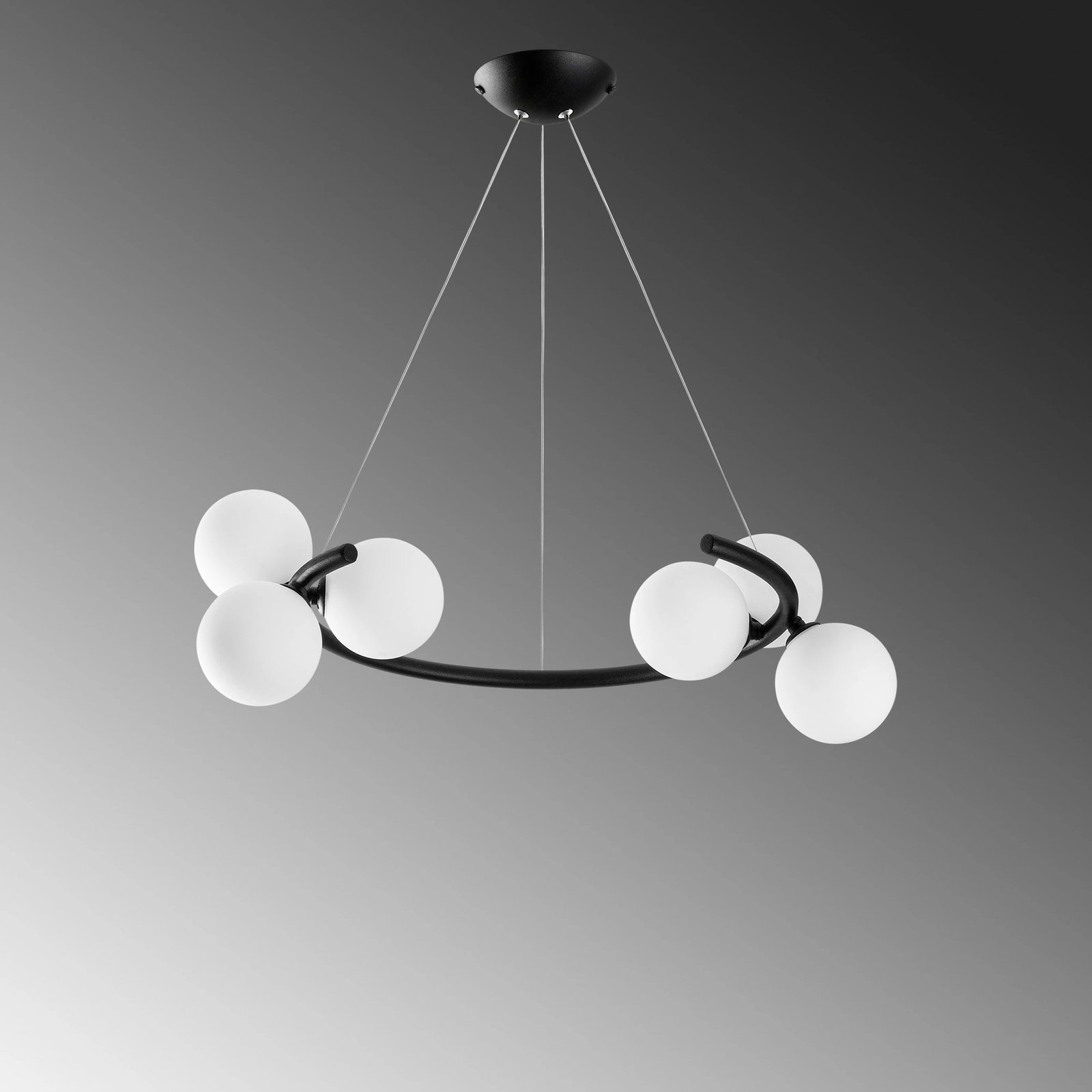 Llambë tavani moderne Opviq, e zezë, Luminar - 14145