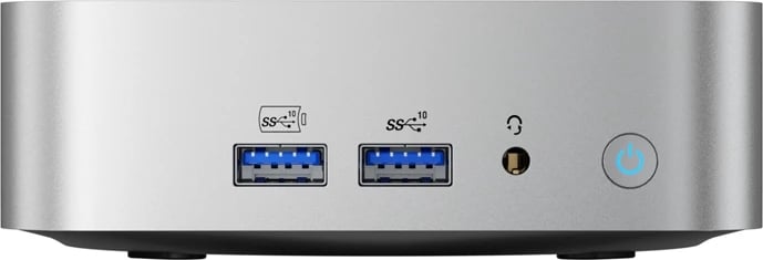 Kasë mini GEEKOM A8, Ryzen 9 8945HS, 32GB RAM, 2TB SSD, Windows 11 Pro, argjendtë