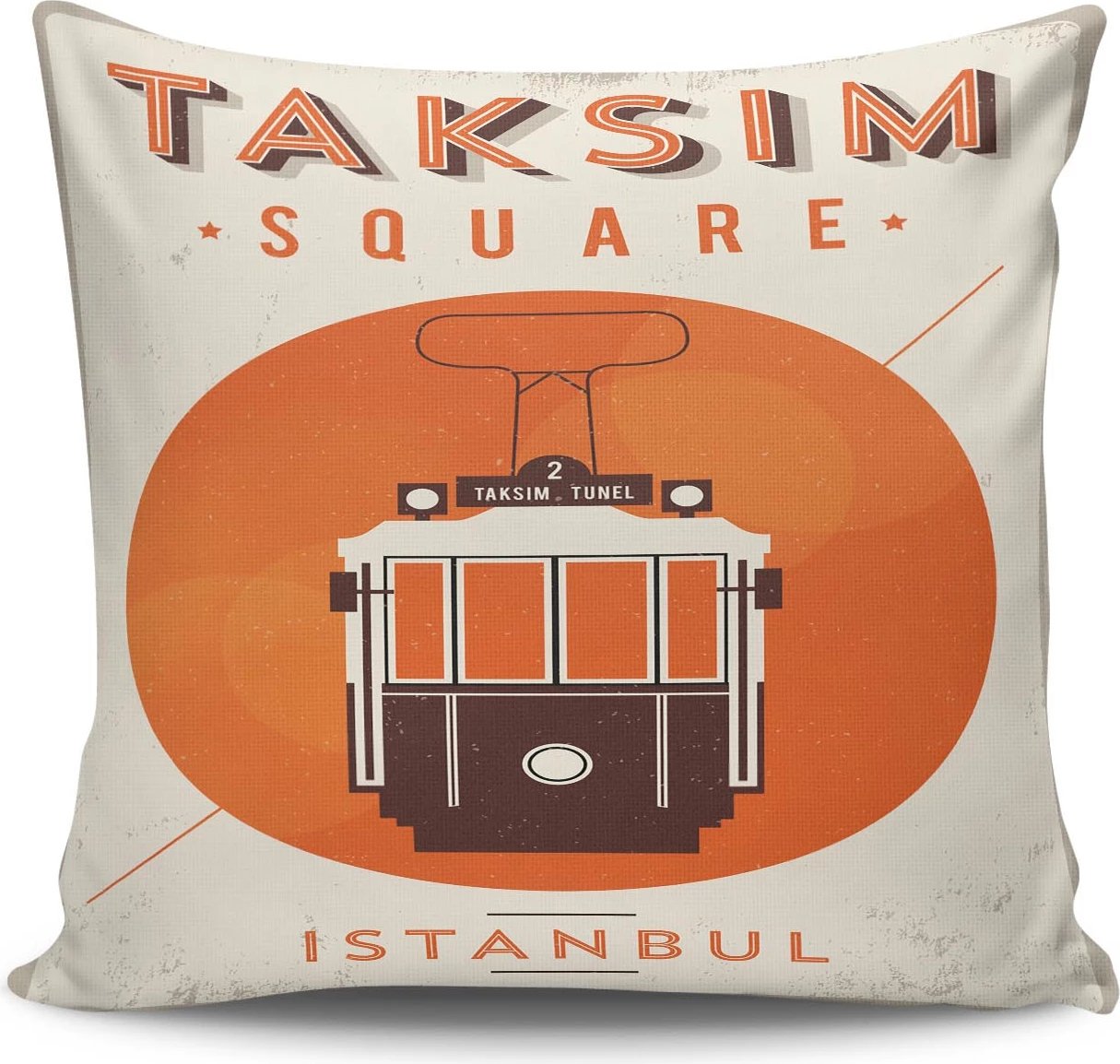 Jastëk Aberto Design, NKRLNT-023, shumëngjyrësh, 43x43cm