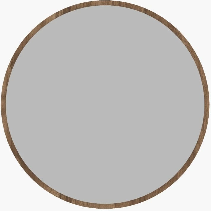 Pasqyrë e rrumbullakët, ngjyrë arre, Ozze, 60x60cm