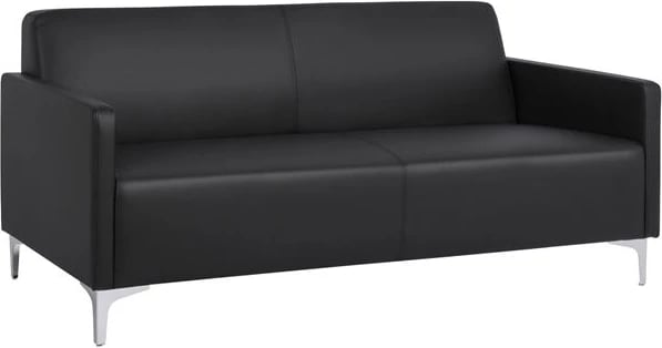 Divan 3 vendesh Nellie FH3159.31 me PU të zezë 163x71x71cm