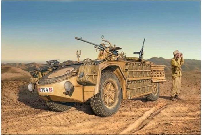 Model plastik Italeri AS 42 Sahariana 1:35, set për montim, bezhë