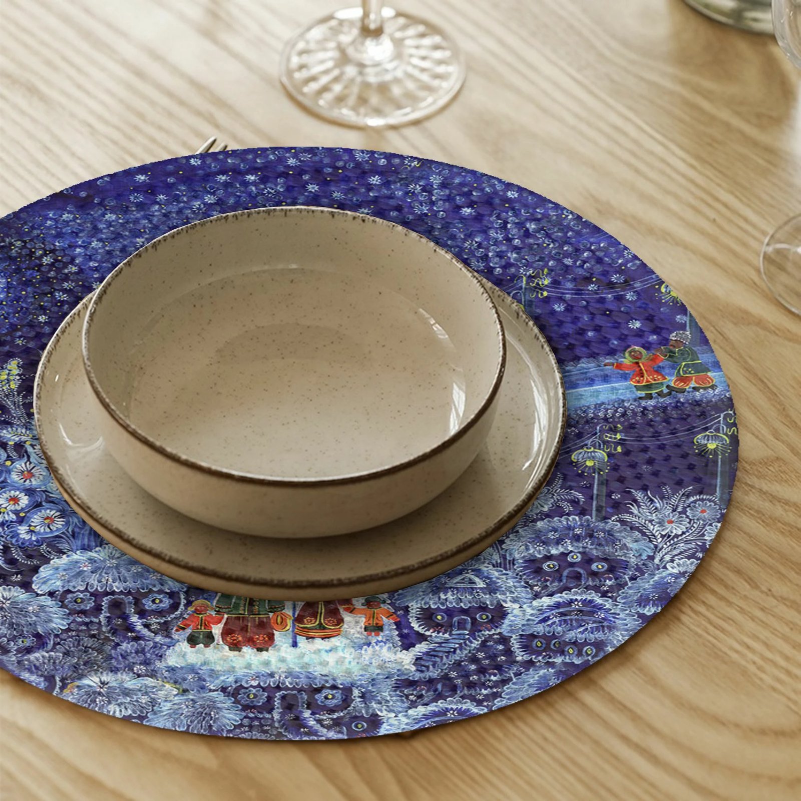 Set nënshtruesish tavoline Hermia Concept, shumëngjyrësh, 37cm, 4 copë