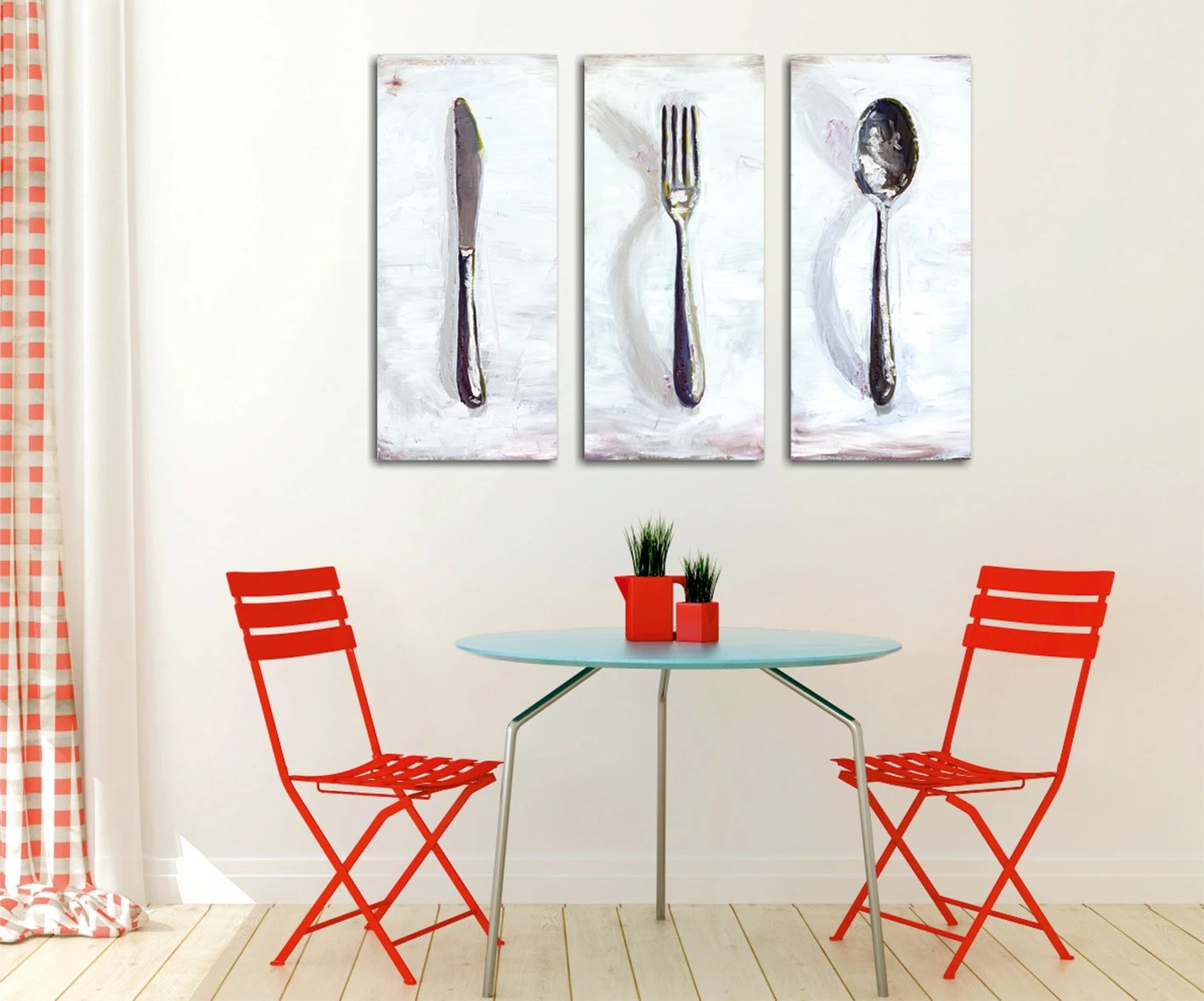 Pikturë dekorative në kanavacë, 3 pjesë, Wallity, UC032