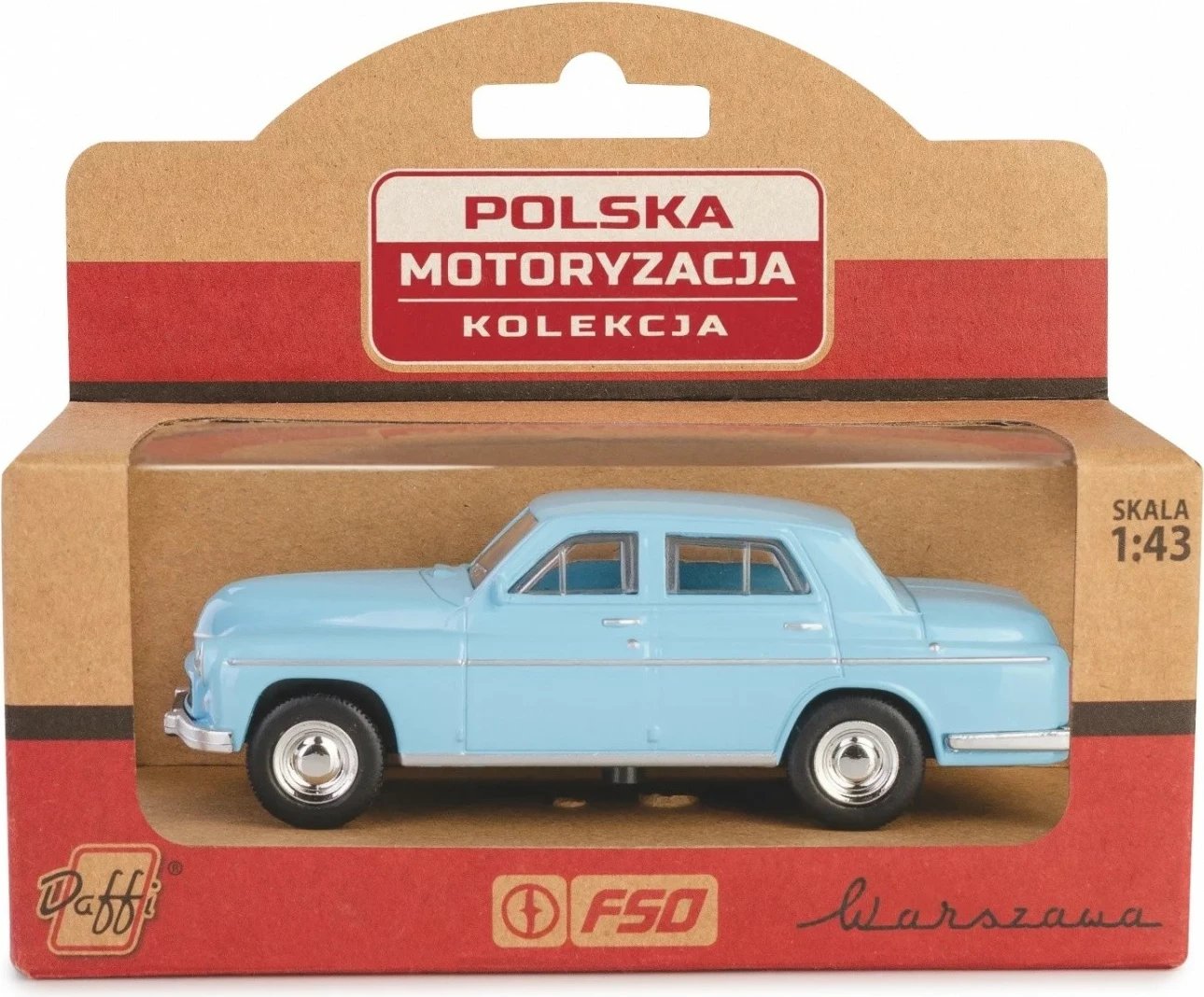 Maket veture Daffi PRL Warszawa 223, 1:43, Metal/Plastikë, Blu