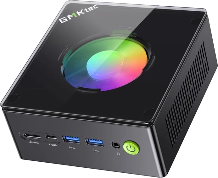 Kasë mini PC GMKtec K11, AMD Ryzen 9 8945HS, 32GB RAM, 1TB SSD, Windows 11 Pro, e zezë Kasë mini PC GMKtec K11, AMD Ryzen 9 8945HS, 32GB RAM, 1TB SSD, Windows 11 Pro, e zezë