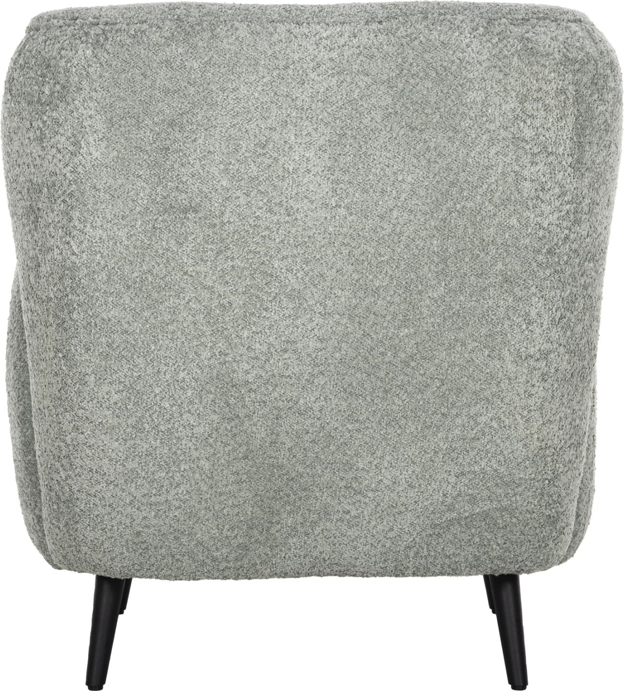 Fotelje KRYLY FH9593.05, ngjyrë jeshile bizele, pëlhurë boucle, këmbë druri të zeza, 83x87x89H cm