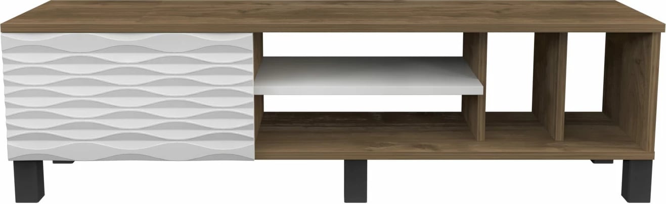 Komodë TV Skye Decor, ngjyrë arre dhe e bardhë, Olyo