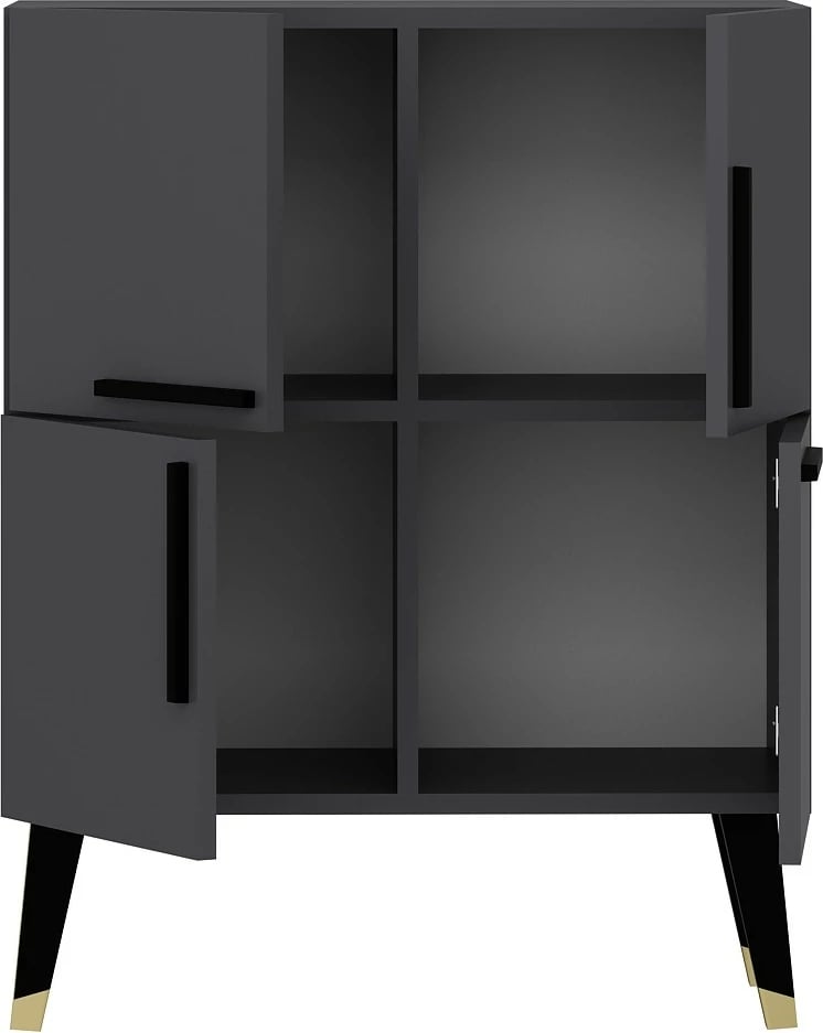 Konsol Skye Decor, ngjyrë antracit, Makro