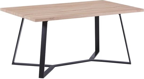 Tavolinë Aldwin FH8551.01 me Sipërfaqe MDF sonama dhe Këmbë Metalike 160x90x75cm