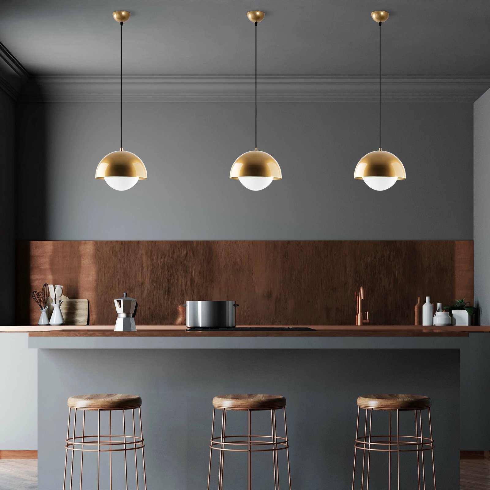 Llambë tavani Opviq, Camgoz - 11029, ngjyrë ari