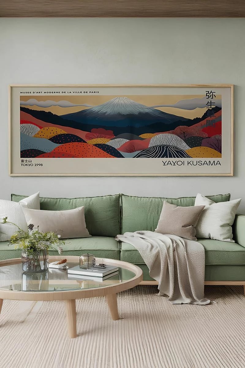 Pikturë dekorative me kornizë, Wallity, Artsmdfyty23-3370, shumëngjyrëshe, 33x70cm